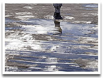 ponding water