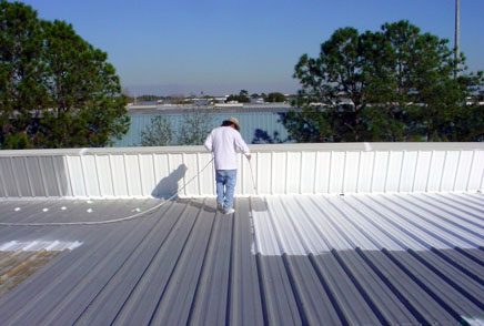 acrylic 
elastomeric roof coating